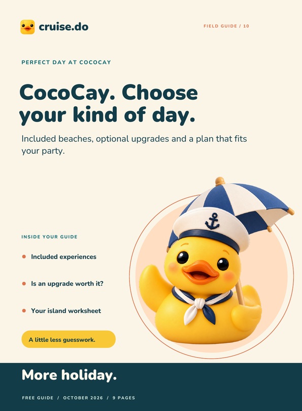 Cover of CocoCay. Choose your kind of day.