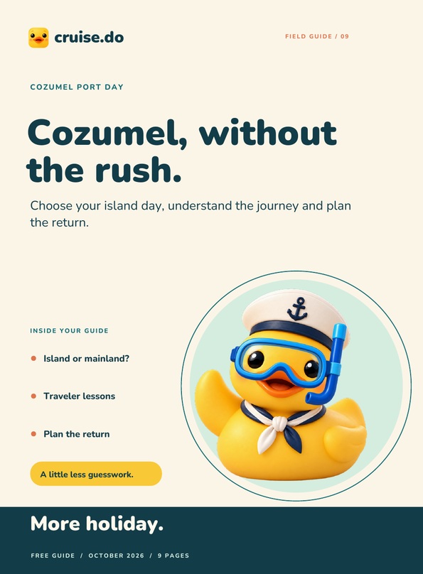 Cozumel, without the rush. ebook cover