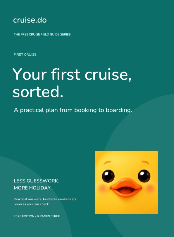 Your first cruise, sorted. ebook cover